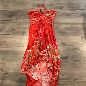 Sky High/Low hem maxi dress size S